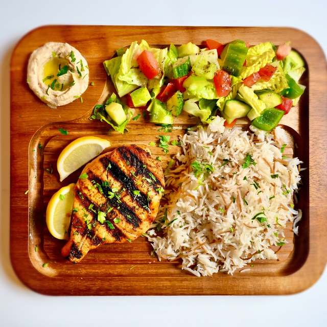 Grilled Salmon Platter.